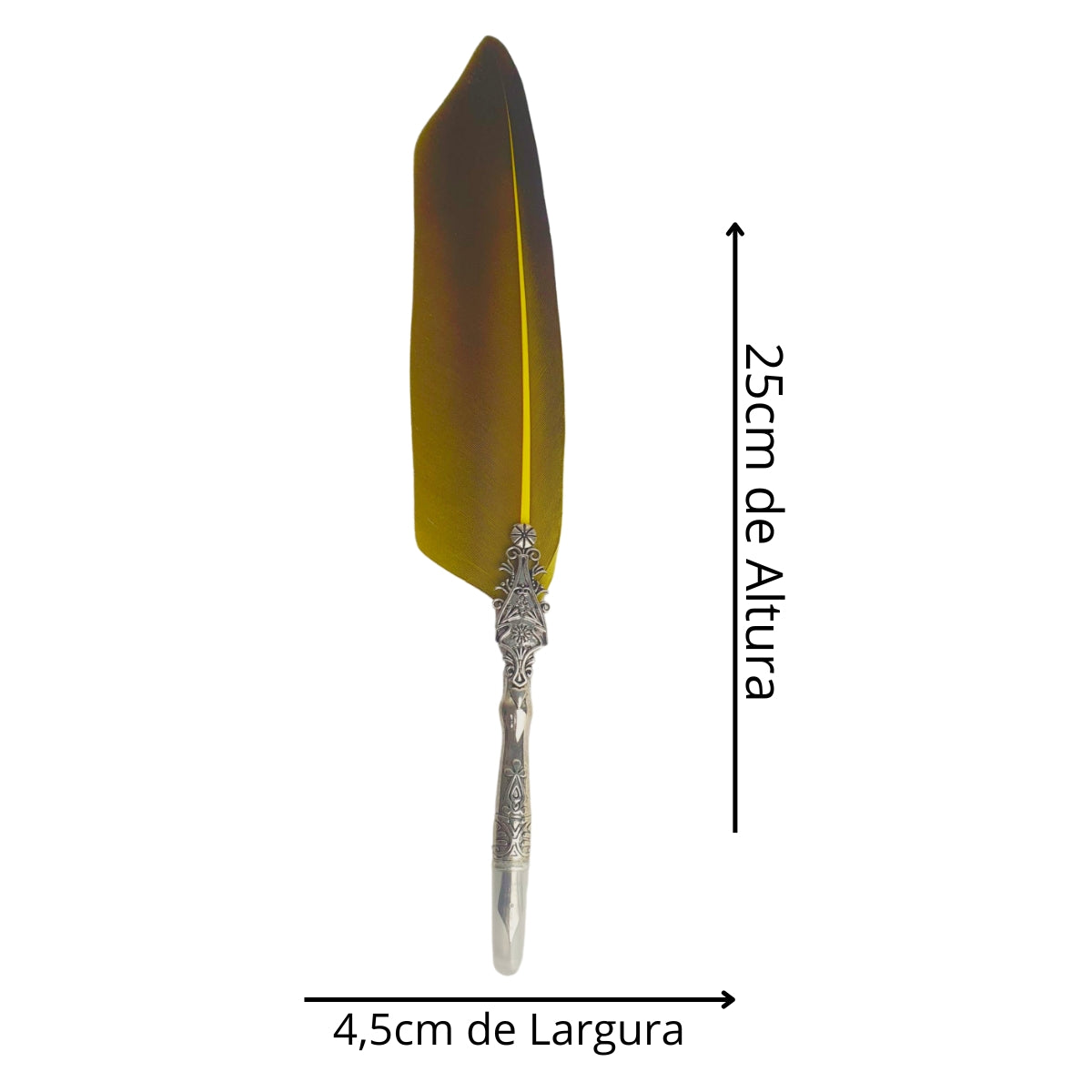 Caneta Tinteiro Simples Pena Amarela Caneta Tinteiro Simples Pena Amarela